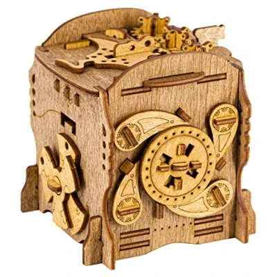 Abbildung von iDventure Spiel Cluebox Escape Room in einer Box. Captain Nemo`s Nautilus, Knobelspiel, Holzspiel