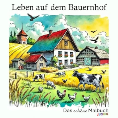 Abbildung von Das schöne Malbuch Junior: Leben auf dem Bauernhof