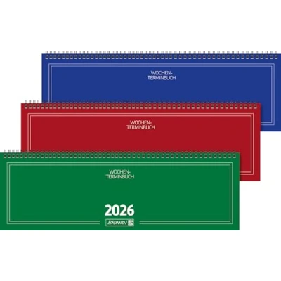 Abbildung von 5 x Brunnen Querkalender 775 42x13,7cm 1 Woche/2 Seiten Karton Umschla