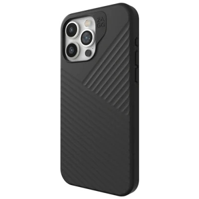 Abbildung von ZAGG Denali Snap iPhone 15 Pro Max Hülle Fallschutz (5 m), zweilagige strukturierte Handyhülle für 15, rutschfestes Design, MagSafe Handyhülle, Schwarz