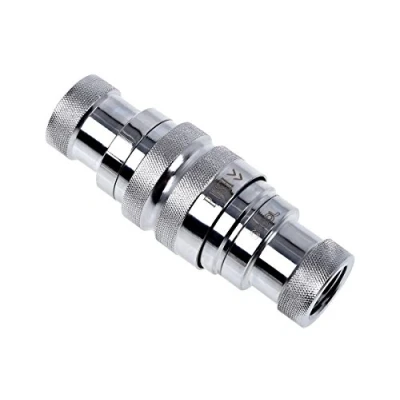 Abbildung von Alphacool 17281 Eiszapfen Schnellverschlusskupplungsset G1/4 IG Chrome Wasserkühlung Anschlüsse