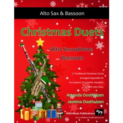 Abbildung von Christmas Duets for alto saxophone and Bassoon: 21 Traditional Carols arranged equal bassoon players of intermediate standard