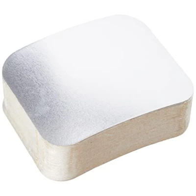 Abbildung von Garcia de Pou 100 Einheit Deckel für rechteckig Aluminium Container, 14 x 11,4 cm, Aluminium, silber, 11.4 30 cm