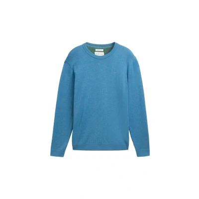 Abbildung von TOM Tailor Strickpullover, Herren, Größe: Medium, Ocean blue melange