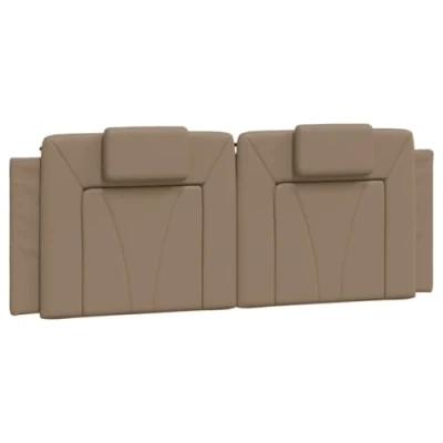 Abbildung von vidaXL Kissen für Kopfteil, Rückenpolster Polster Bettkopfteil, Rückenkissen Lesekissen Polsterkopfteil Wandkissen, Cappuccino Braun 140cm Kunstleder