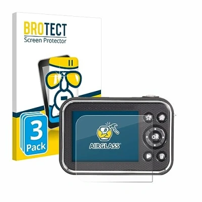 Abbildung von BROTECT Schutzglas für Vtech Kidizoom Video Studio HD (3 Stück) Schutzfolie Panzer Folie Glas [Extrem Kratzfest 9H, Anti Fingerprint,