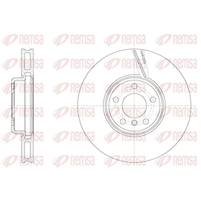 Abbildung von REMSA 61552.11 Bremsscheibe Vorderachse rechts 348, 348 36 5 Belüftet BMW: Touring, Limousine, 7