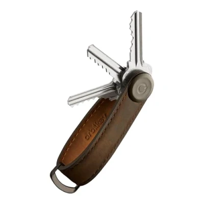 Abbildung von Orbitkey Crazy Horse Leder Key Organiser oak brown