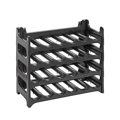 Abbildung von Grizzly Flaschenregal Modulares, stapelbares Design für 24 Flaschen, Weinregal Anthrazit