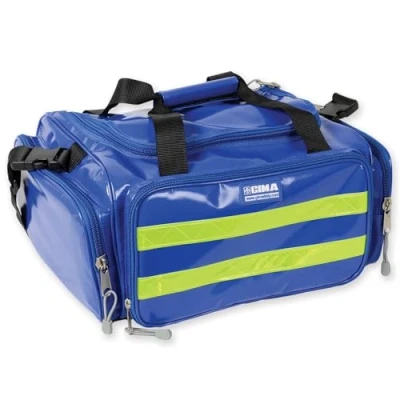 Abbildung von GIMA Emergency Bag, Rote Farbe, Polyester, PVC beschichtet, Notfall, Trauma, Rettungsdienst, ärztliche, Erste Hilfe, Krankenpfleger, Mehrtaschenbeutel für Sanitäter, 35x45x21 cm