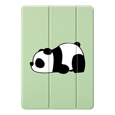 Abbildung von Cecey jdz Hülle Für Ipad 9. Generation 2021/8. 2020/7. 2019 10.2 Zoll Slim Smart Trifold Stand Cover Mit Stifthalter Auto Sleep/Wake(Süßer Cartoon Panda)