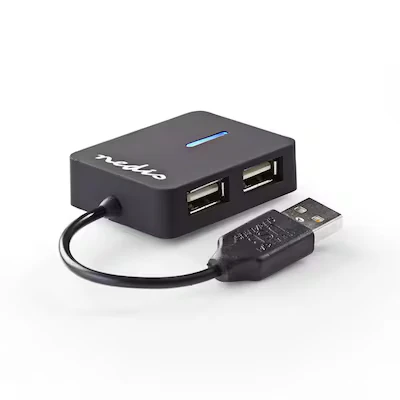 Abbildung von Nedis USB Hub A Stecker 4x A, 4 Port port(s), 2.0, Stromversorgung über