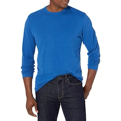 Abbildung von Amazon Essentials Herren Langärmeliges T Shirt, Normale Passform, Kräftiges Blau, XXL