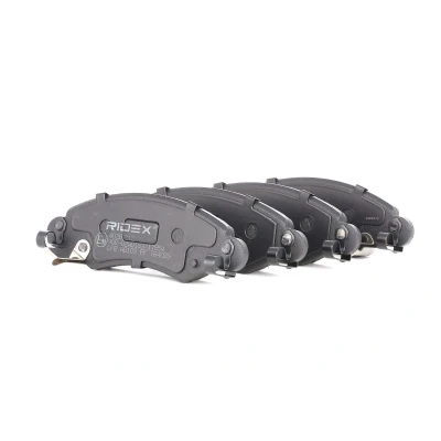 Abbildung von RIDEX 402B0212 Bremsbelagsatz Vorderachse mit akustischer Verschleißwarnung Front SUZUKI: SWIFT 2 Schragheck, Wagon R+ II Schrägheck, IGNIS