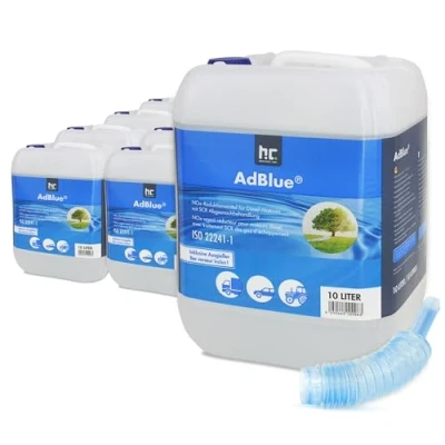 Abbildung von Höfer Chemie AdBlue 20 x 10L inkl. Ausgießer Harnstofflösung für Diesel Autos wie BMW &amp; VW Kanister mit Reduziert Giftige Stickoxide