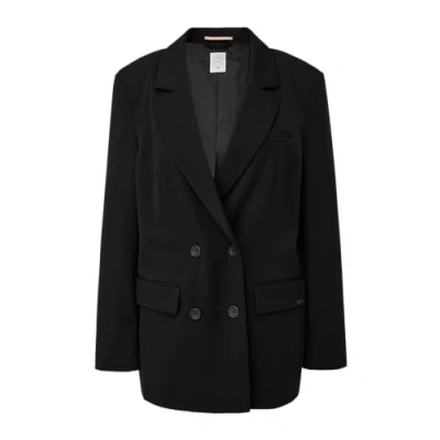 Abbildung von QS Blazer, Damen, Größe: 34, Schwarz