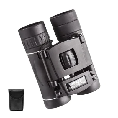 Abbildung von Hochleistungs Fernglas 40x22, mit Verstellbarer Breite, Taschenformat und Faltbar, Wasserabweisend, Inklusive Tasche Reinigungstuch. Ideal für Reisen, Konzerte Sport.