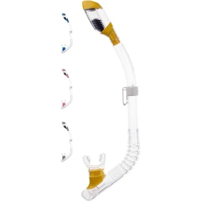 Abbildung von Cressi Unisex Kinder Schnorchel Minidry, clear/gelb,one size, ES258810