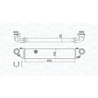 Abbildung von MAGNETI MARELLI 351319204280 Ladeluftkühler MERCEDES BENZ: C Klasse T modell, Limousine, Sportcoupe