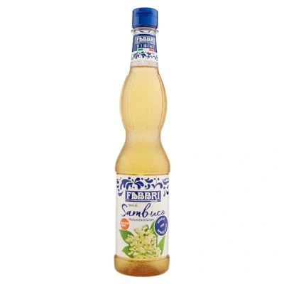 Abbildung von Fabbri 1905 Holunderblüten Sirup mit natürlichem Aroma. zum mixen in Getränken, als Topping auf Eis oder backen und kochen. Inhalt: 560ml