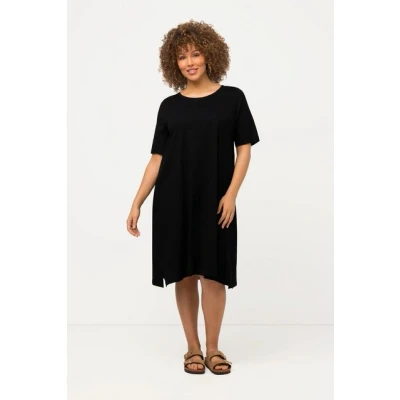Abbildung von Ulla Popken Jerseykleid, Damen, Größe: 50/52, Zwart