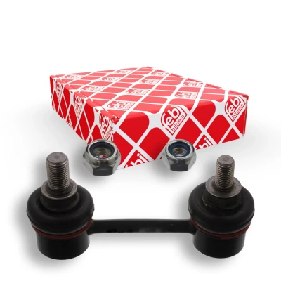 Abbildung von febi BILSTEIN 32567 Koppelstange Hinterachse links, rechts 90 M12 x 1,25, M10 1,25 Plus mit selbstsichernder Mutter Stahl schwarz