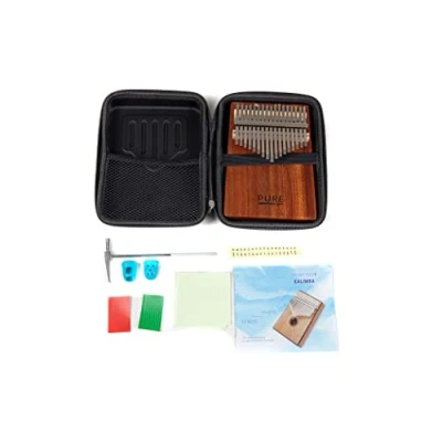 Abbildung von GEWA Kalimba Daumenklavier solid Mahagoni, 17 Stahlzungen, stimmbar, inkl. Tasche, Stimmhammer, Anleitung