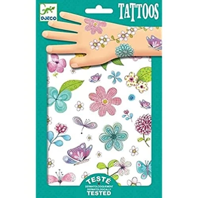 Abbildung von DJECO BROKEN FLOWERS Tattoos für Kinder