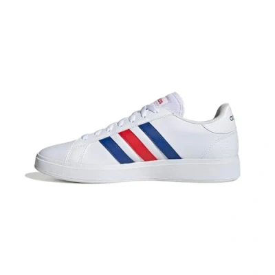 Abbildung von adidas Herren Grand Court Base 2.0 Shoes Schuhe, Cloud White/Royal Blue/Vivid Red, 45 1/3 EU