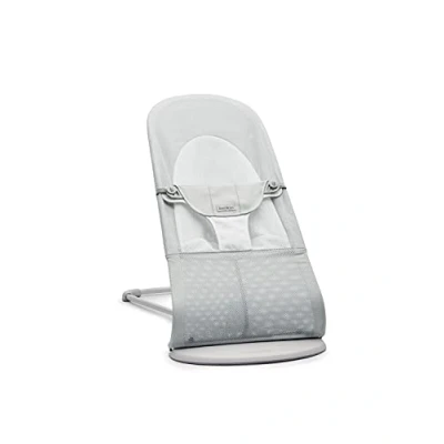 Abbildung von BabyBjörn Balance Soft Babywippe, Silber/Weiß
