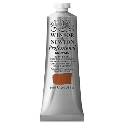 Abbildung von Winsor &amp; Newton 2320074 Professional Acrylfarbe in Künstlerqualität, hohe Farbbrillanz Deckkraft, Archivqualität, 60ml Tube Siena Gebrannt