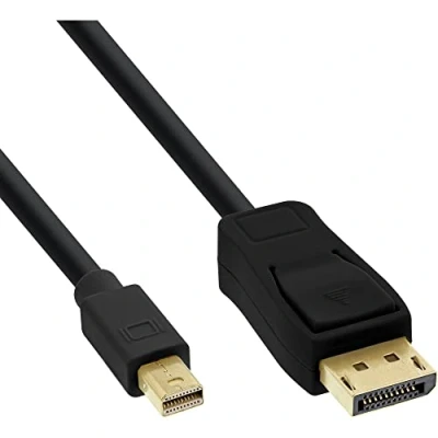 Abbildung von InLine 17137S Mini DisplayPort zu Kabel, schwarz, 0,3m