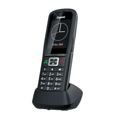 Abbildung von Gigaset R700H Pro Schnurloses Erweiterungshandgerät mit Bluetooth Schnittstelle DECTGAPCAT iq Schwarz