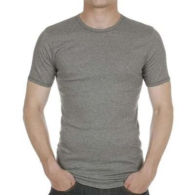 Abbildung von Eminence Herren Reine Baumwolle 308 T Shirt, Grau, L EU