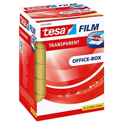 Abbildung von tesa OFFICE BOX Klebefilm 25 mm x 66 m transparent