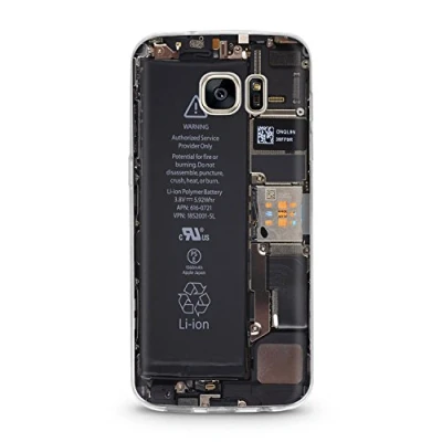 Abbildung von Trendario Handyhülle für Samsung Galaxy S7 (Battery) Hülle Schutzhülle mit Motiv TPU Silikon Case Cover Schale Backcover Handytasche