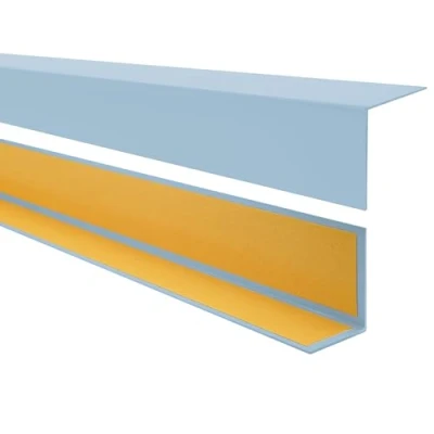 Abbildung von Quest PVC Winkelprofil Kunststoff Selbstklebend Kantenschutz Eckenschutz Eckleiste Winkelleiste, 20x20mm, 150cm, hellblau
