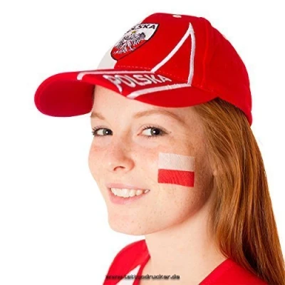 Abbildung von 5 x Polen Fan Tattoo Fahnen EM 2021 Poland Flag (5)