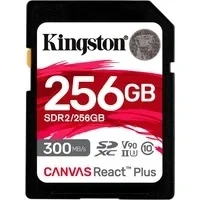 Abbildung von Kingston Canvas React Plus 256GB SDXC Speicherkarte UHS II 300R/260W U3 V90 for Full HD/4K/8K SDR2/256GB
