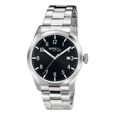 Abbildung von Breil Tribe Herren Armbanduhr Classic Elegance Edelstahl Silber Schwarz 42mm, Wasserdichtigkeit: 5 Bar, EW0232