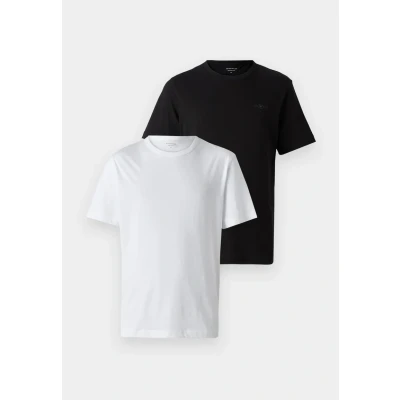 Abbildung von TOM Tailor CREW NECK TEE 2 PACK Tshirt basic, Herren, Größe: Small, Black