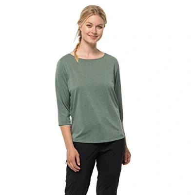 Abbildung von Jack Wolfskin JWP 3/4 T W Langarmshirt, Damen, Größe: Small, Picnic green