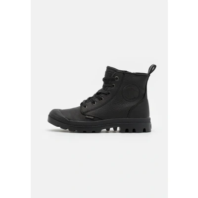 Abbildung von Palladium Pampa Schnürstiefelette, Größe: 38, Black Schuhe