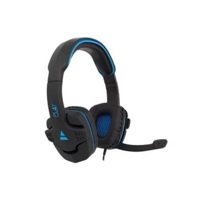 Abbildung von Ewent Play PL3320Gaming Headset mit Stereo Surround Mikrofon3.5 mm Klinkenadapter1.5 M langes KabelGaming für PS4 PS5/Xbox One Xbox X/Switch/PC/Mac/Laptop/Tablet/iPhone/iPad Schwarz,Blau