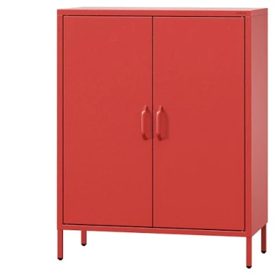 Abbildung von Jan Nowak Kommode Schrank mit Fachböden 800 x 1015 400 mm Rot (Schrank VITO, mm, Modern: rot)