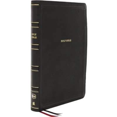 Abbildung von NKJV, Deluxe Thinline Reference Bible, Leathersoft, Black, Red Letter, Comfort Print: Holy New King James Version