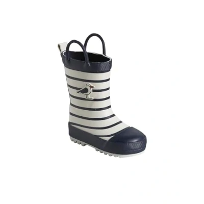 Abbildung von Vertbaudet Baby Gummistiefel mit Anziehtrick marine gestreift 21