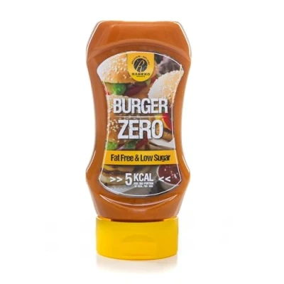 Abbildung von Rabeko Zero Sauce Burger Saus, 1 x 350ml ohne Zucker &amp; wenig Fett gesunde Low Carb Produkte kalorienreduziert fettreduziert für Salat, Frites,Burger,Grill Gluten und Laktosefrei