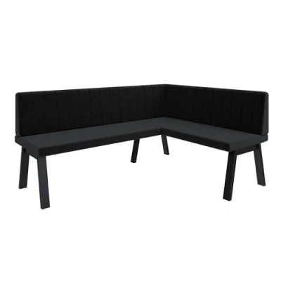 Abbildung von Eckbank Akiko Metal A Eckbankgruppe für Ihrem Esszimmer, Küche modern, Sitzecke, Essecke. Perfekt Küche, Büro und Rezeption. Solide Starke Verarbeitung. (168x128 Rechts Inari100)
