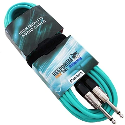 Abbildung von keepdrum GC 004 GR Grün 6m Instrumenten Kabel Klinke 6,3mm
